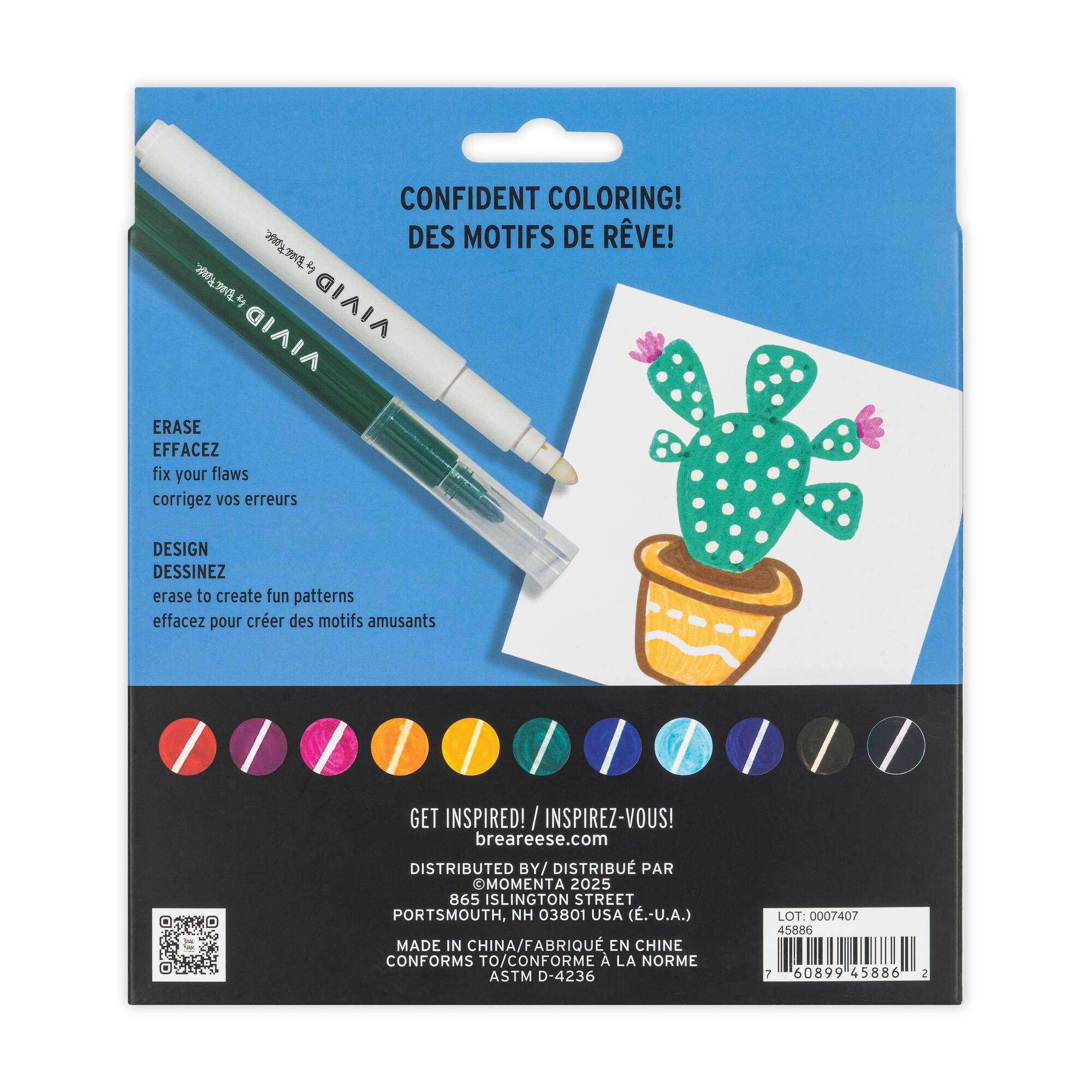 VIVID by Brea Reese® Eraser Markers Set